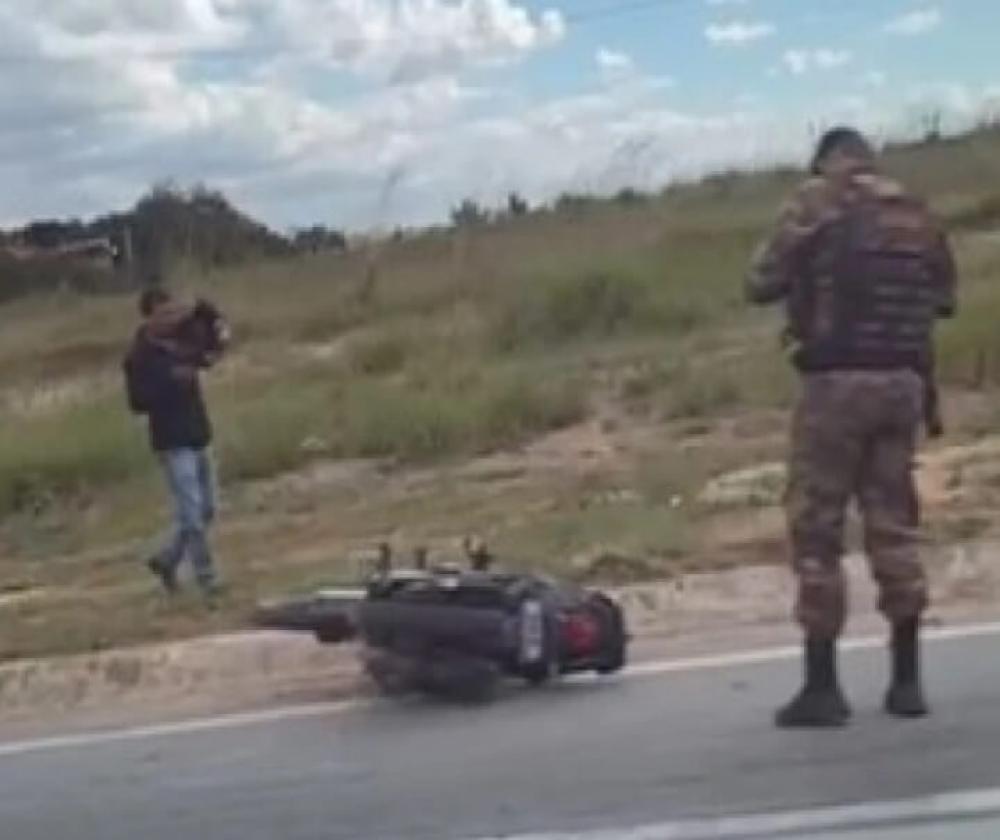 Motociclista morre em acidente na MG-010, em Vespasiano